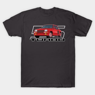 Car 5 Turbo 1980 v2 red T-Shirt